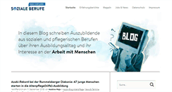 Desktop Screenshot of blog.soziale-berufe.com
