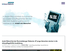 Tablet Screenshot of blog.soziale-berufe.com